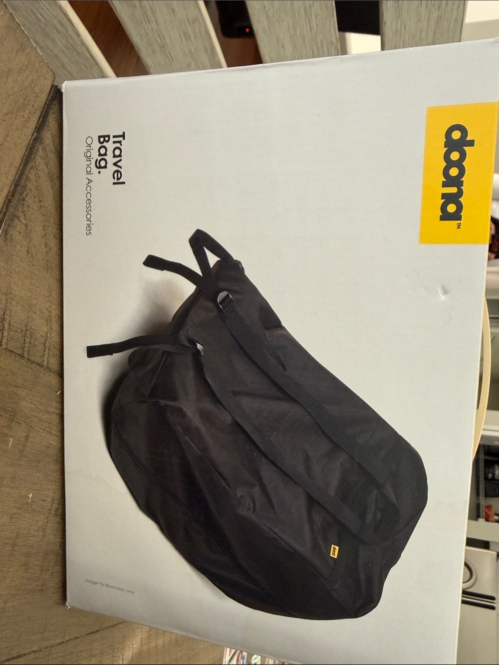 Doona Black Duffel Travel Bag for Men